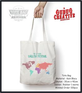 Tote Bag Blacu Polos Murah di Buleleng